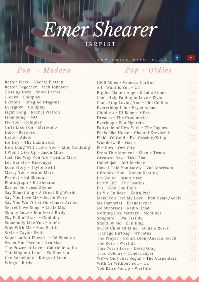 music selection page 1